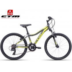 Rocky 2.0 CTM 2018 šedé žluté dětské ALU kolo velikost rámu 13"