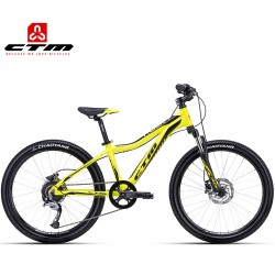 Rocky 4.0 CTM 2019 reflexní žluté dětské ALU kolo velikost rámu 13"