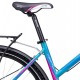 CTM Maxima 2.0 2019 Modré fialové dámské trekové kolo s blatníky a nosičem