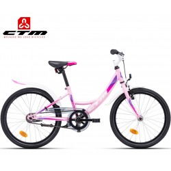CTM MAGGIE 1.0 20 růžové fialové dětské dívčí kolo