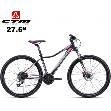 Ctm Charisma 3.0 2020 dámské horské mtb kolo černé růžové (27.5")