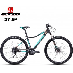 Ctm Charisma 5.0 2020 dámské horské kolo černé tyrkysové (27.5")