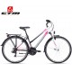 JESSIE CTM 2020 černé růžové dámské kolo s blatníky a nosičem