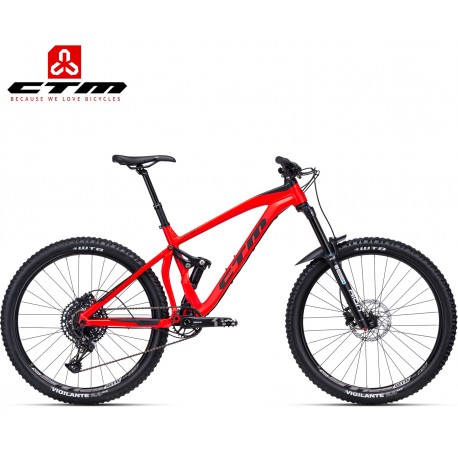 SCROLL CTM 2020 červené černé enduro celoodpružené kolo (27.5")