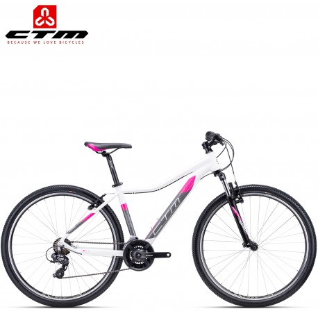 Ctm Charisma 1.0 2021 dámské horské kolo bílé růžové (29")